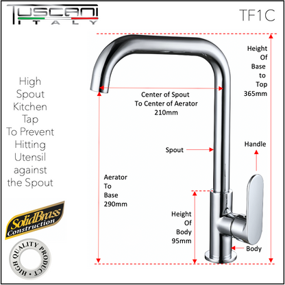 TF1C - Fabiana Series Kitchen Cold Tap by TUSCANI | Souqify