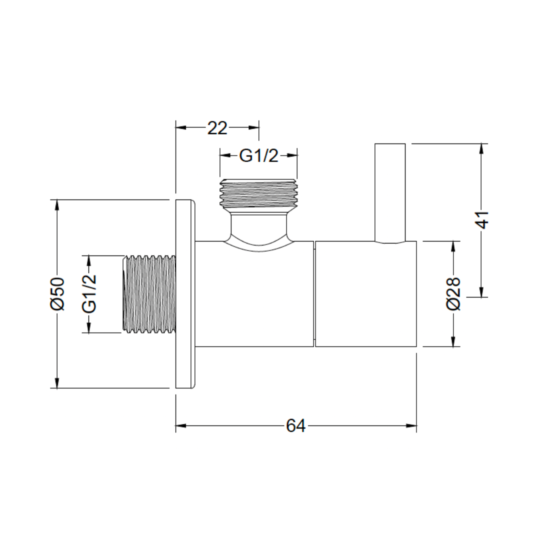 TH-S5 - Hydrosmith Series Angle Valve by TUSCANI | Souqify