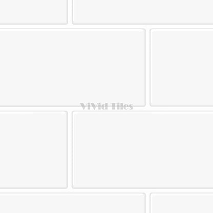 Thick 1.6mm 12.6*10.6 Inch Peel And Stick Pure White Brick Vinyl Wall Tile Home Decor Kitchen Bathroom Living Room VP216 by Vivid Tiles | Souqify