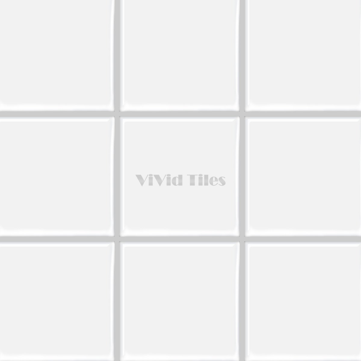 Thick 1.6mm Square Shape 12 X 12 Inch Peel And Stick White With Grey Grout Brick Vinyl Wall Tile Home Decor Kitchen Bathroom Living Room VP500-B by Vivid Tiles | Souqify