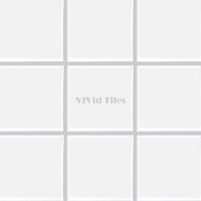 Thick 1.6mm Square Shape 12 X 12 Inch Peel And Stick White With Grey Grout Brick Vinyl Wall Tile Home Decor Kitchen Bathroom Living Room VP500-B by Vivid Tiles | Souqify