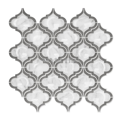 Thicker Upgrade Gray Arabesque Vinyl Tile -HB512 by Vivid Tiles | Souqify