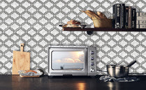 Thicker Upgrade Gray Arabesque Vinyl Tile -HB512 by Vivid Tiles | Souqify