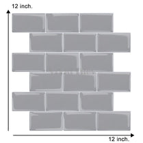 Thicker Upgrade Grey Subway Vinyl Tile HB101 by Vivid Tiles | Souqify