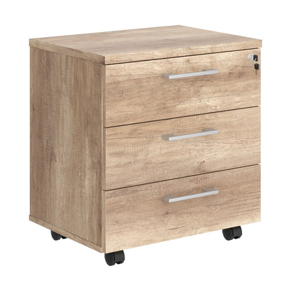 THREE DRAWER MOBILE PEDESTAL, MADE IN E1 LAMINATE CHIPBOARD by Treejar | Souqify