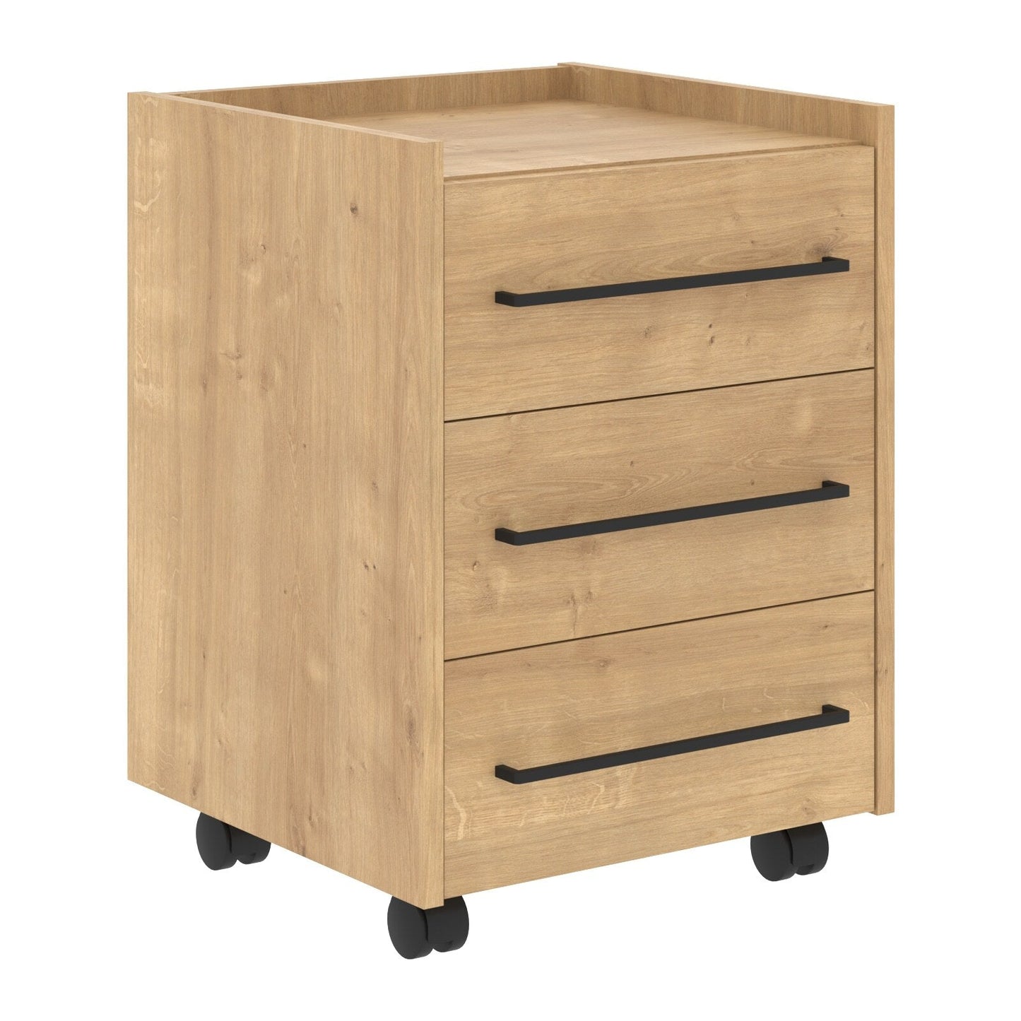 THREE DRAWER MOBILE PEDESTAL, MADE IN E1 LAMINATE CHIPBOARD by Treejar | Souqify