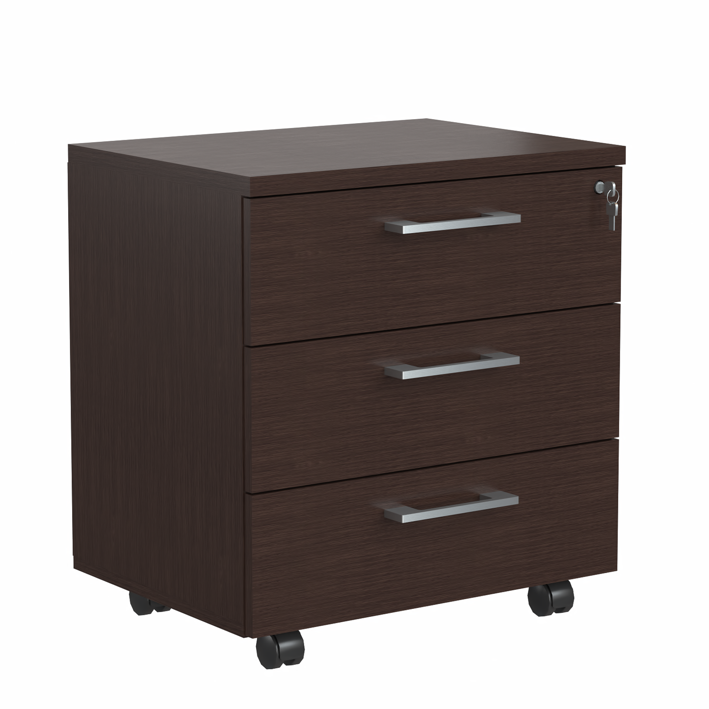 THREE DRAWER MOBILE PEDESTAL, MADE IN E1 LAMINATE CHIPBOARD by Treejar | Souqify