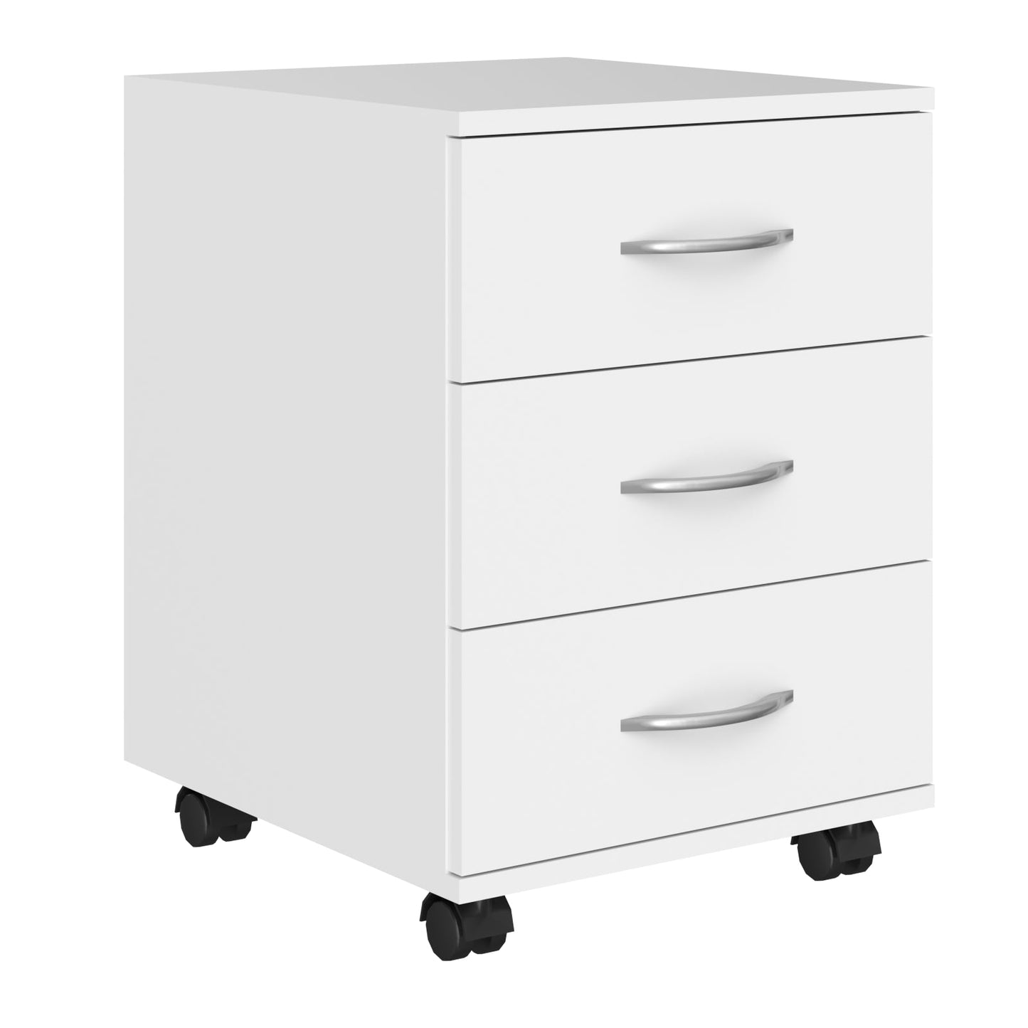 THREE DRAWER MOBILE PEDESTAL, MADE IN E1 LAMINATE CHIPBOARD by Treejar | Souqify