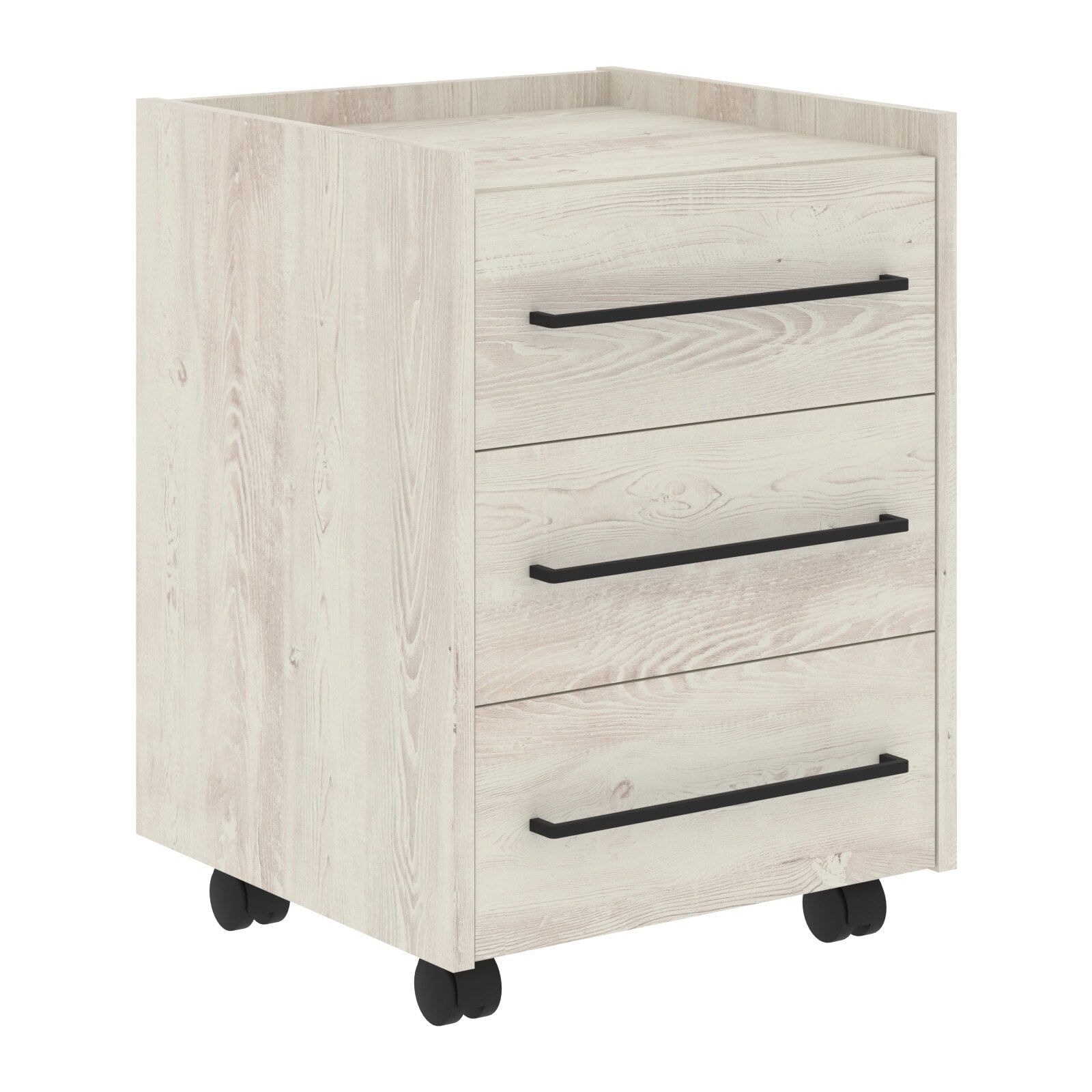 THREE DRAWER MOBILE PEDESTAL, MADE IN E1 LAMINATE CHIPBOARD by Treejar | Souqify