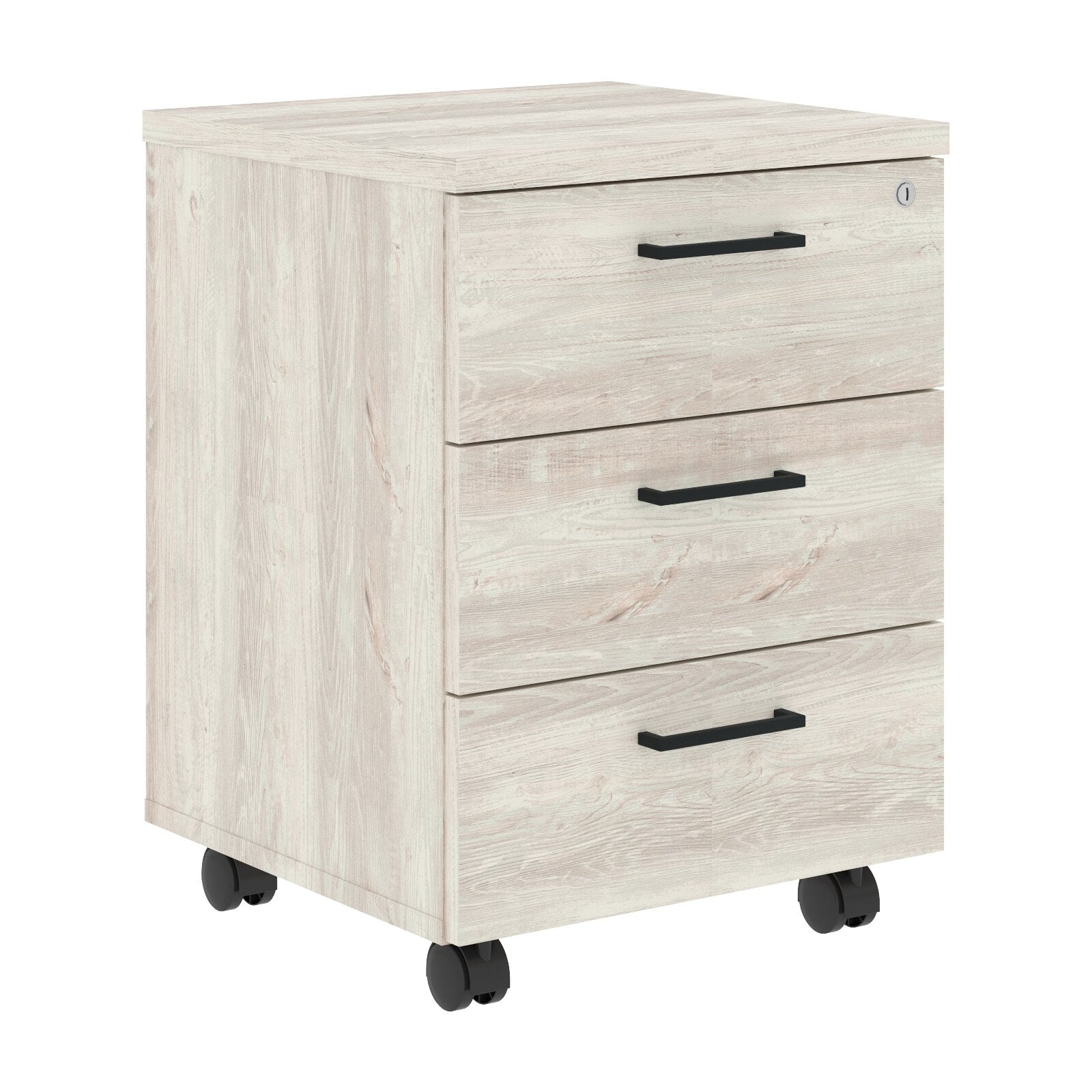 THREE DRAWER MOBILE PEDESTAL, MADE IN E1 LAMINATE CHIPBOARD by Treejar | Souqify