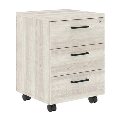 THREE DRAWER MOBILE PEDESTAL, MADE IN E1 LAMINATE CHIPBOARD by Treejar | Souqify