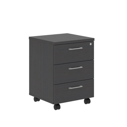 THREE DRAWER MOBILE PEDESTAL, MADE IN E1 LAMINATE CHIPBOARD by Treejar | Souqify