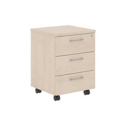 THREE DRAWER MOBILE PEDESTAL, MADE IN E1 LAMINATE CHIPBOARD by Treejar | Souqify