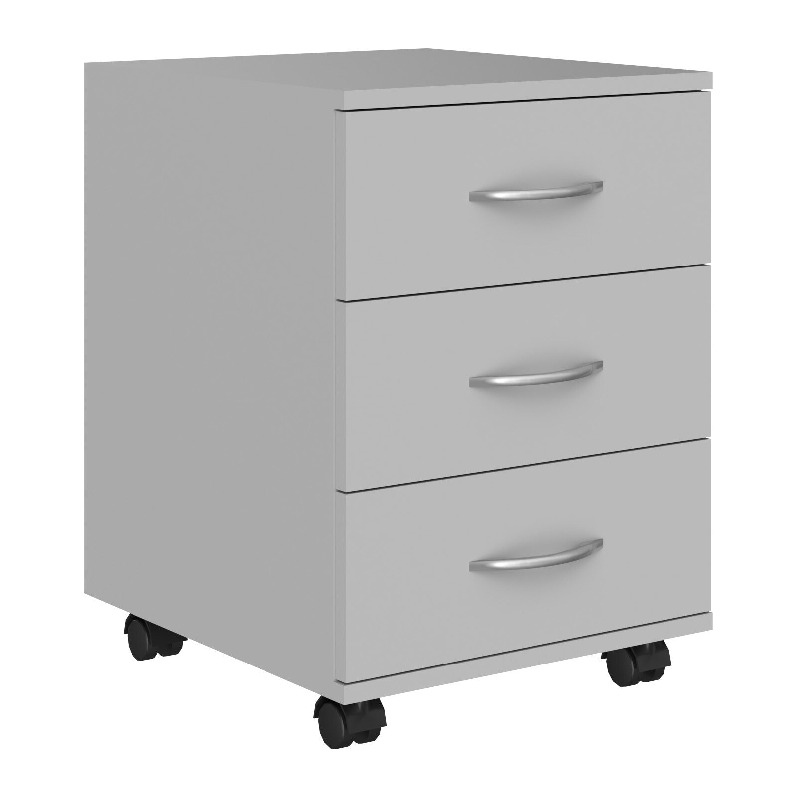 THREE DRAWER MOBILE PEDESTAL, MADE IN E1 LAMINATE CHIPBOARD by Treejar | Souqify
