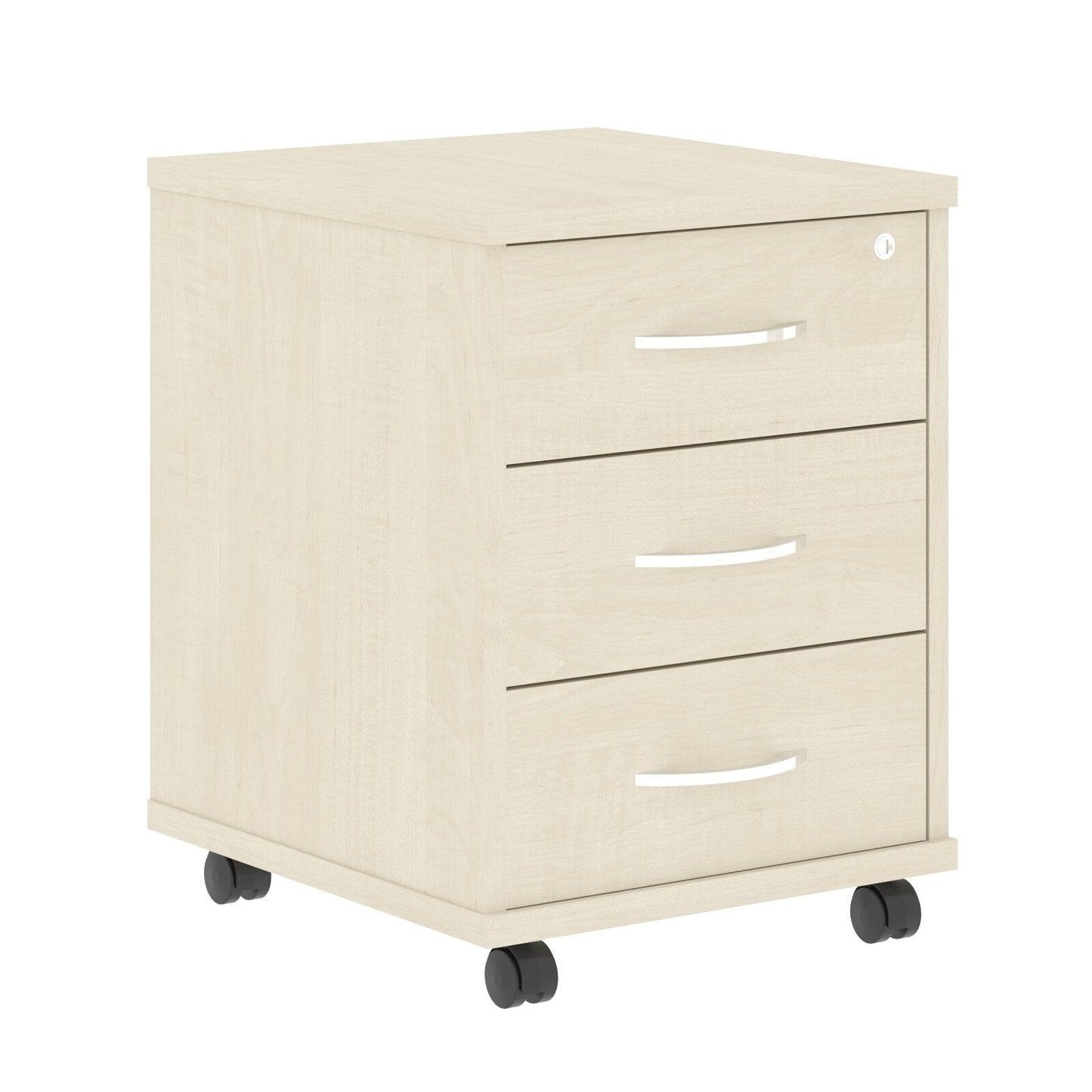 THREE DRAWER MOBILE PEDESTAL, MADE IN E1 LAMINATE CHIPBOARD by Treejar | Souqify