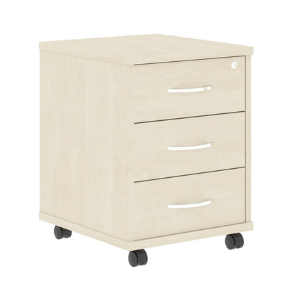 THREE DRAWER MOBILE PEDESTAL, MADE IN E1 LAMINATE CHIPBOARD by Treejar | Souqify