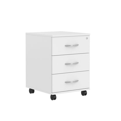 THREE DRAWER MOBILE PEDESTAL, MADE IN E1 LAMINATE CHIPBOARD by Treejar | Souqify