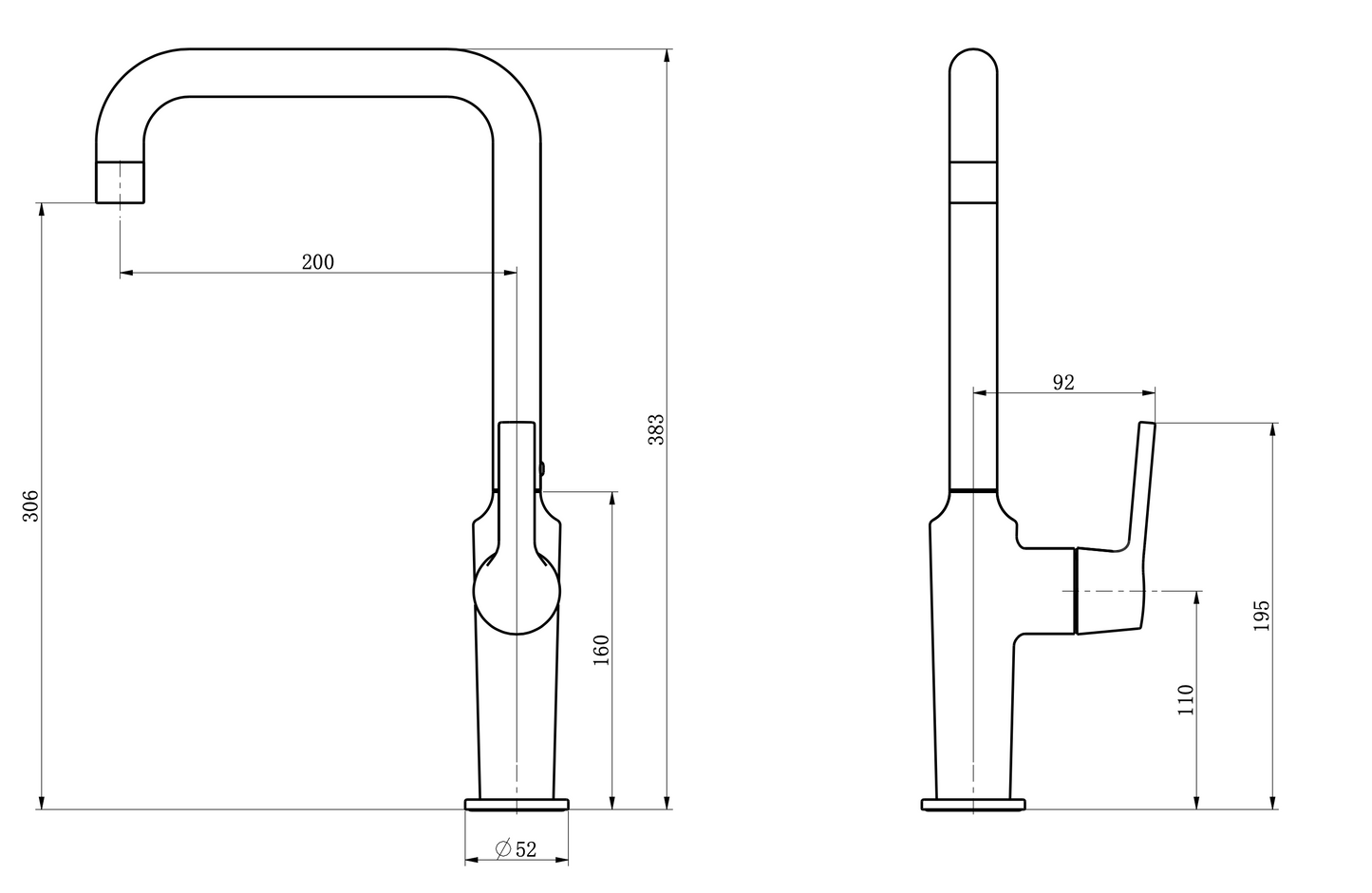 TK101 - Kitania Series Kitchen Mixer by TUSCANI | Souqify