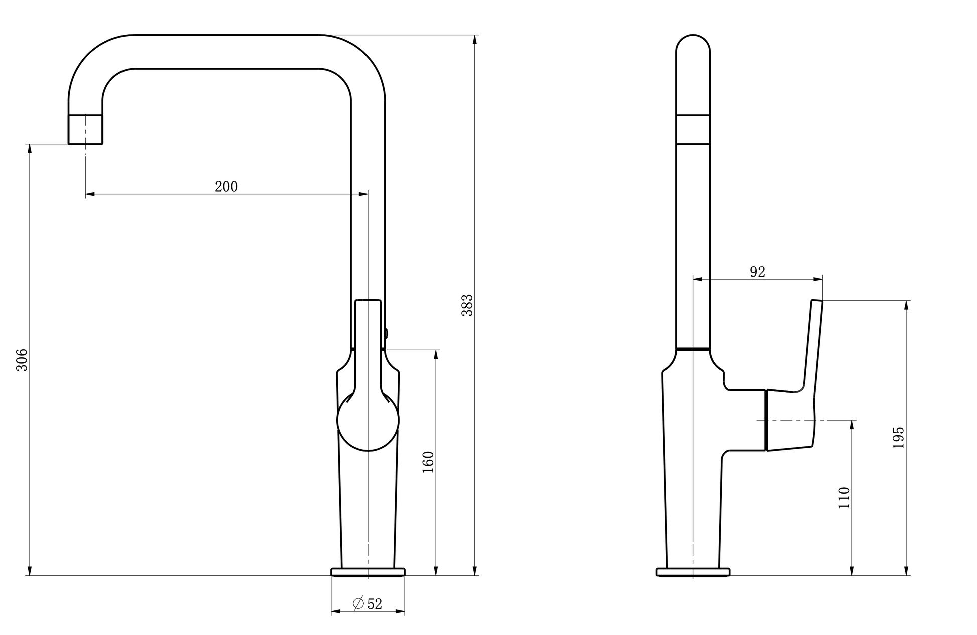 TK101 - Kitania Series Kitchen Mixer by TUSCANI | Souqify