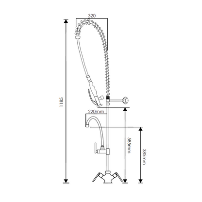 TK101IN - Industrial Kitchen Mixer by TUSCANI | Souqify