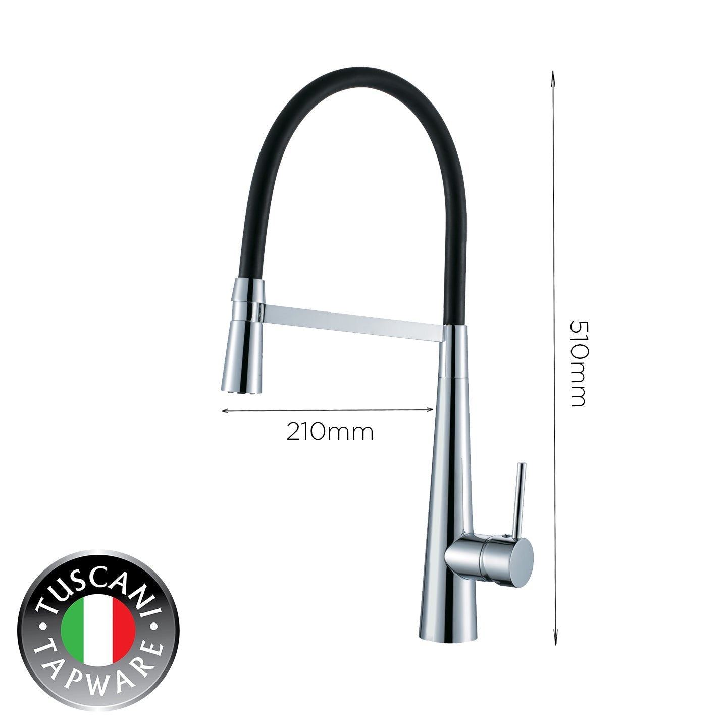 TK107PO - Kitania Series Pull Out Kitchen Mixer by TUSCANI | Souqify