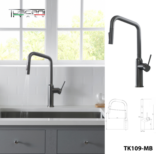 TK109PO - Kitania Series Pull Out Kitchen Mixer by TUSCANI | Souqify