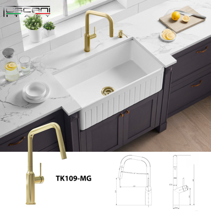 TK109PO - Kitania Series Pull Out Kitchen Mixer by TUSCANI | Souqify