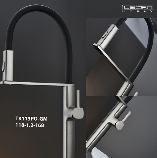 TK113PO - Kitania Series Pull Out Kitchen Mixer by TUSCANI | Souqify