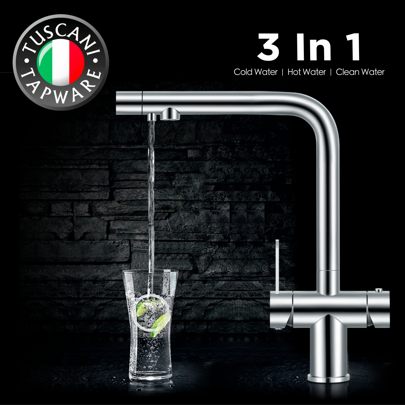 TK115PO-S - Kitania Series Pull Out Kitchen Mixer by TUSCANI | Souqify