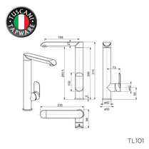 TL101 - Lavanzi Series Kitchen Mixer by TUSCANI | Souqify