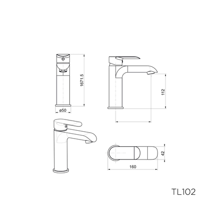 TL102 - Lavanzi Series Basin Mixer by TUSCANI | Souqify