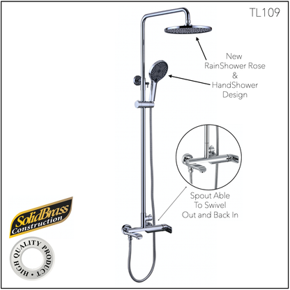 TL109 - Lavanzi Series Rain Shower Column Mixer by TUSCANI | Souqify