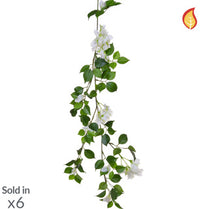 I & T Bouganvillia Spray White/Yellow 112cm FR-S1