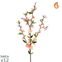 Foliage Flw Cherry Blossom Pk/Wt 72cm FR-S1