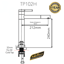 TP102H - Pulizia Series High Basin Mixer by TUSCANI | Souqify