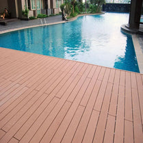 Traditional Vivid Wood texture WPC Wood Plastic Composite Decking floor outdoor tiles by Vivid Tiles | Souqify