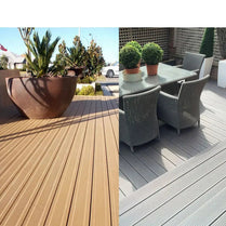 Traditional Vivid Wood texture WPC Wood Plastic Composite Decking floor outdoor tiles by Vivid Tiles | Souqify