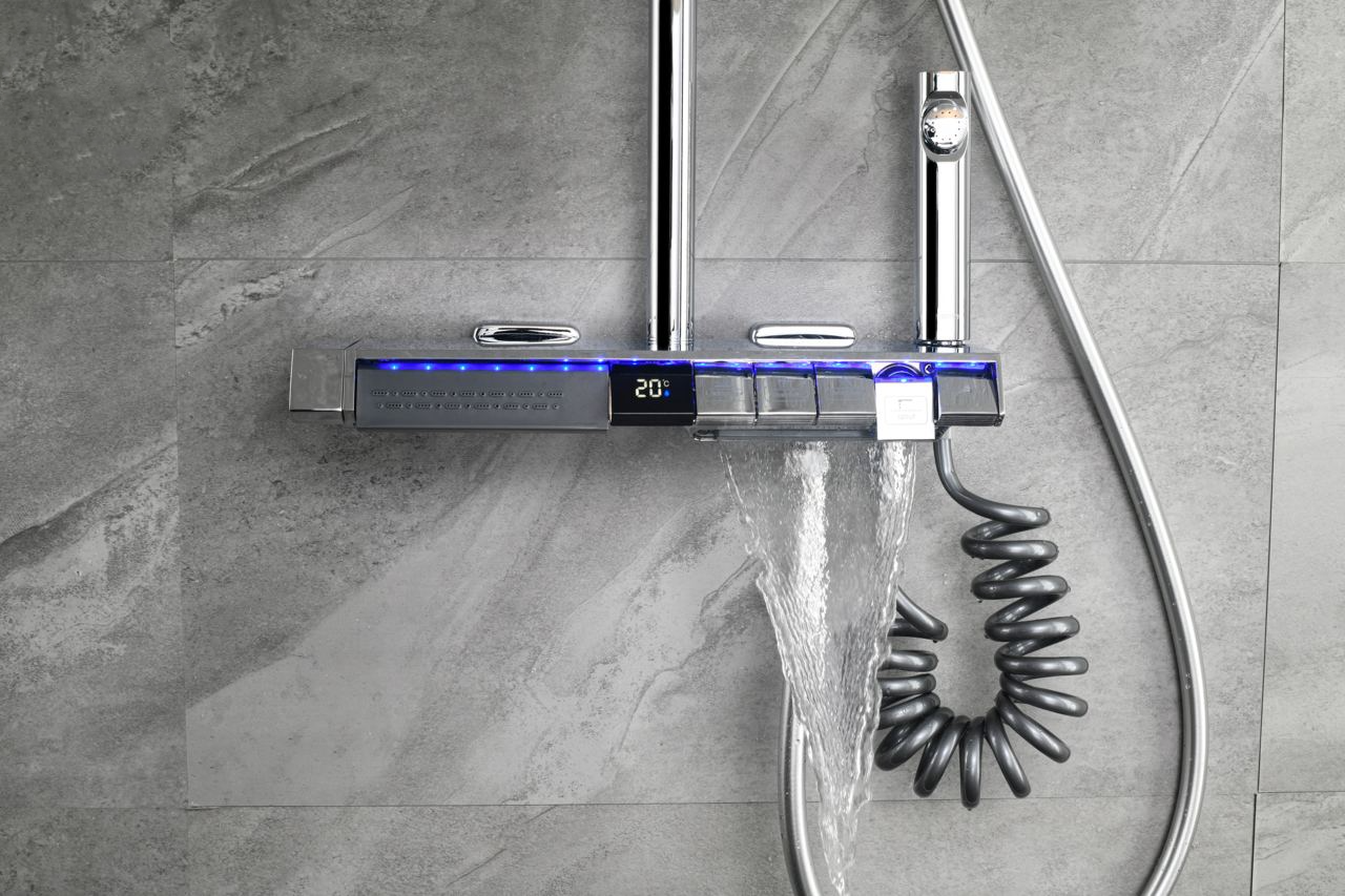 TS109CH - Rain Shower Column Mixer by TUSCANI | Souqify