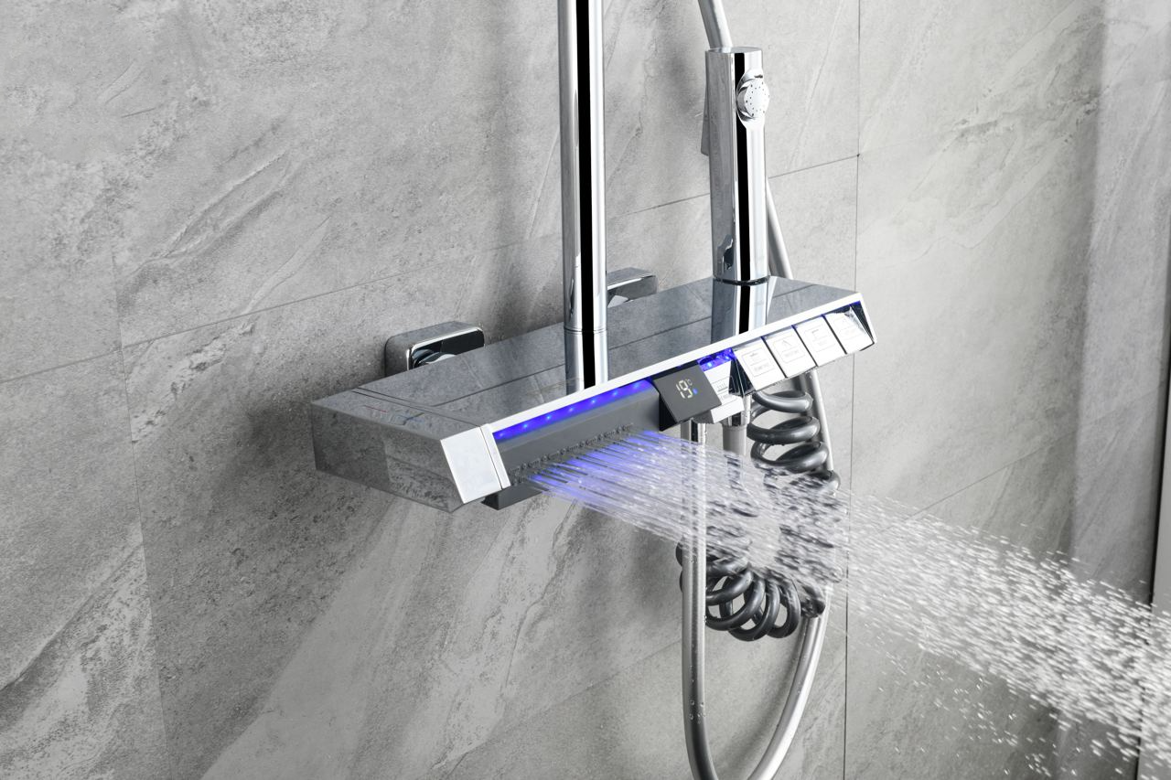 TS109CH - Rain Shower Column Mixer by TUSCANI | Souqify