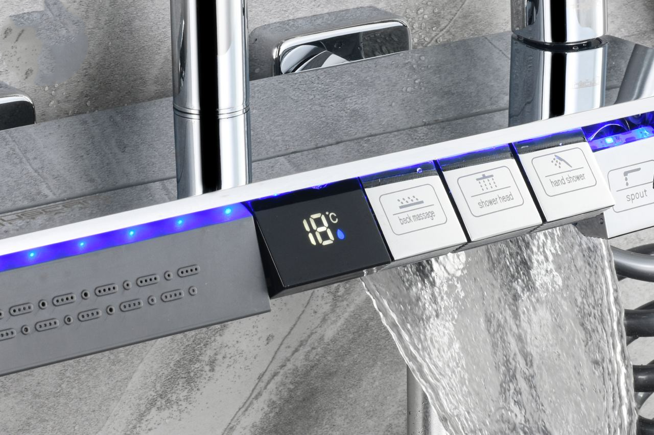 TS109CH - Rain Shower Column Mixer by TUSCANI | Souqify