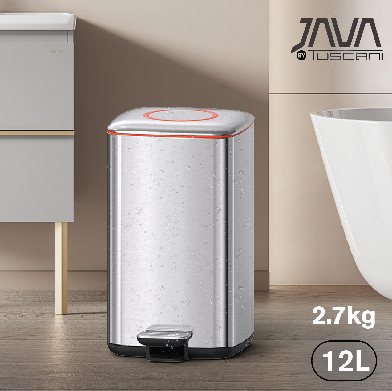 Tuscani JAVA TJ-8857 Pedal Bin by TUSCANI | Souqify