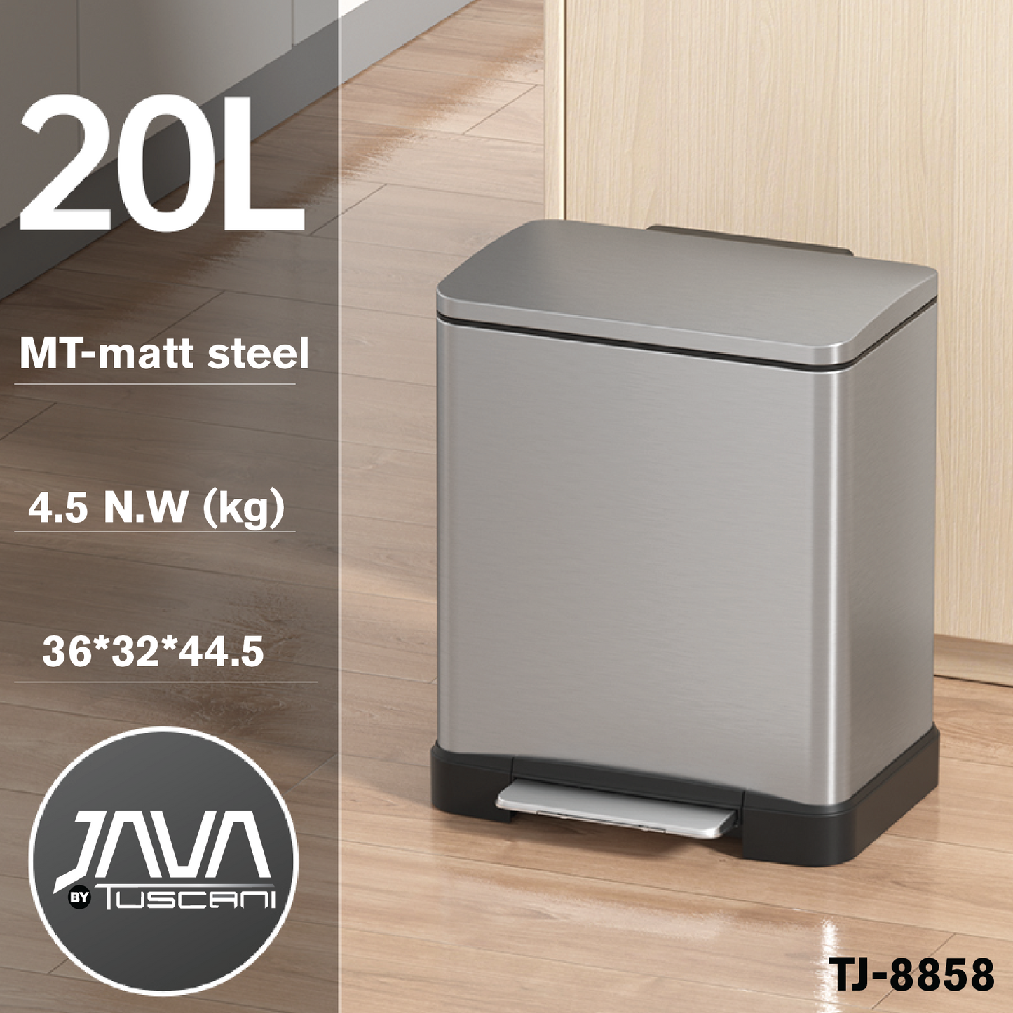 Tuscani JAVA TJ-8858 Pedal Bin by TUSCANI | Souqify