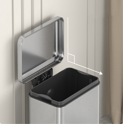 Tuscani JAVA TJ-8878 Pedal Bin 10L matt steel by TUSCANI | Souqify