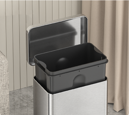 Tuscani JAVA TJ-8878 Pedal Bin 10L matt steel by TUSCANI | Souqify