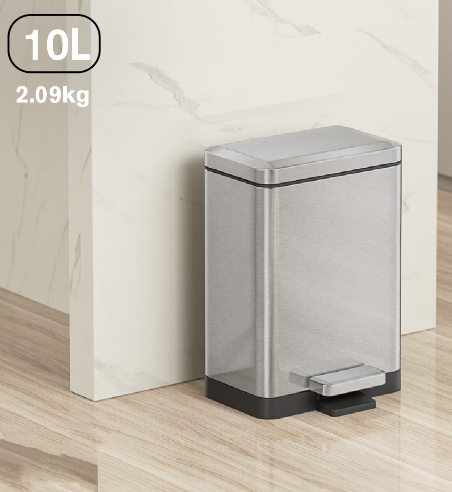 Tuscani JAVA TJ-8878 Pedal Bin 10L matt steel by TUSCANI | Souqify