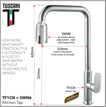 Tuscani TF1CN - Fabiana Series Kitchen Cold Tap - Cold Taps by TUSCANI | Souqify