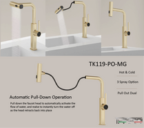 Tuscani TK119-PO Kitchen Mixer Pull Out by TUSCANI | Souqify