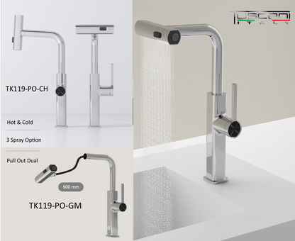 Tuscani TK119-PO Kitchen Mixer Pull Out by TUSCANI | Souqify