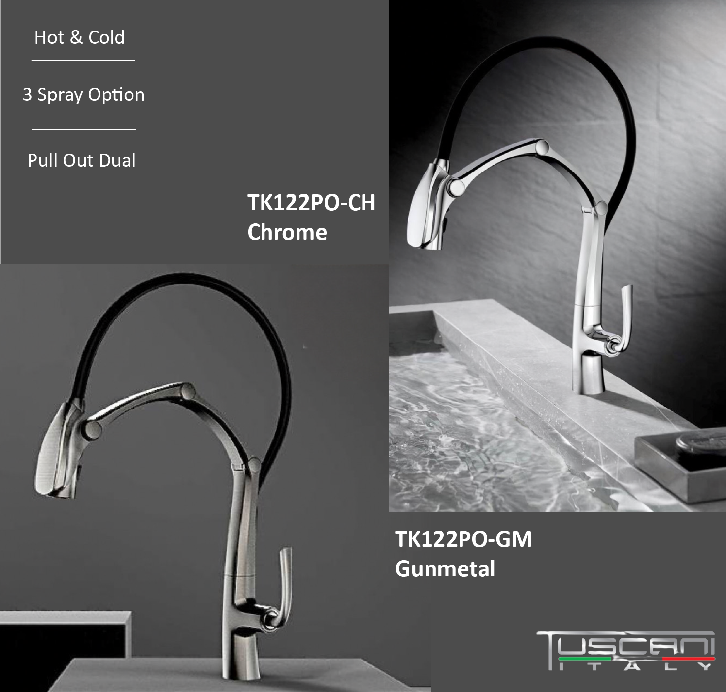 Tuscani TK122PO Kitchen Mixer by TUSCANI | Souqify
