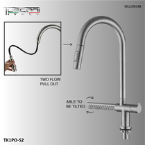 Tuscani TK1PO-S2 COLD KITCHEN TAP chrome by TUSCANI | Souqify